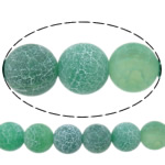 Prirodni rascvjetati ahat perle, Rascvjetati Agate, Krug, zelen, 8mm, Rupa:Približno 1mm, Dužina Približno 15 inčni, 10pramenovi/Lot, Prodano By Lot