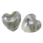 Plated Lampwork Beads Heart Approx 2mm Sold By Bag