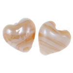 Plated Lampwork Beads Heart Approx 2mm Sold By Bag