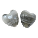 Belagte Lampeperler, Lampwork, Heart, forgyldt, 16x10mm, Hole:Ca. 2mm, 100pc'er/Bag, Solgt af Bag