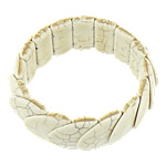 Fashion Turkis Armbånd, Naturlig Turkis, beige, 24.50x26x7.20mm, Længde Ca. 9 inch, 20Strands/Lot, Solgt af Lot