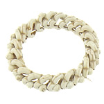 Fashion Turkos Armband, Natural Turquoise, beige, 20x20x4.2mm, 6mm, Längd Ca 8 inch, 30Strands/Lot, Säljs av Lot