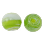 Plattierte Lampwork Perlen, rund, 12mm, Bohrung:ca. 1.5mm, 100PCs/Tasche, verkauft von Tasche