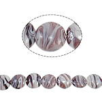 Perles murano plaquées, chalumeau, Plat rond, Plaquage normal, 20x21x11mm, Trou:Environ 2mm, 100PC/sac, Vendu par sac