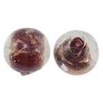 lampwork حبات الرمل الذهبية, امبورك, جولة, الرمال الذهبية, 16mm, حفرة:تقريبا 1-3mm, 100أجهزة الكمبيوتر/حقيبة, تباع بواسطة حقيبة