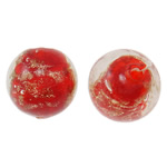 Gold Sand Lampwork Beads Round 16mm Approx 1-3mm Sold By Bag