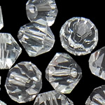 CRYSTALLIZED™ Crystal perle, Bicone, različite veličine za izbor, Kristal, Rupa:Približno 1mm, 50računala/Torba, Prodano By Torba