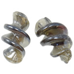 Perles murano plaquées, chalumeau, hélice, Plaquage normal, 28x15mm, Trou:Environ 1.5-3mm, 100PC/sac, Vendu par sac