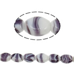 Handgewickelte Perlen, Lampwork, oval, handgemacht, 22x17x11mm, Bohrung:ca. 2-2.5mm, 100PCs/Tasche, verkauft von Tasche