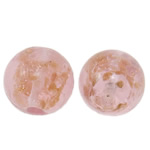 Gold Sand Lampwork Beads Round 14mm Approx 1.5-2mm Sold By Bag