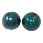 Miçangas Lampwork chapeado, vidrilho, Roda, platinado, 14mm, Buraco:Aprox 2mm, 100PCs/Bag, vendido por Bag