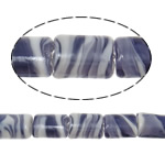 Plated Lampwork Beads Rectangle Approx 2mm Sold By Bag