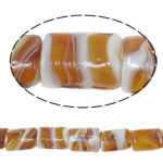 Plated Lampwork Beads Rectangle Approx 2mm Sold By Bag