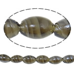 Plated Lampwork Beads Oval Approx 1.5mm Sold By Bag