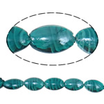 Plattierte Lampwork Perlen, oval, 25x17x10mm, Bohrung:ca. 2mm, 100PCs/Tasche, verkauft von Tasche