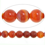 Naturlig rød agat perler, Red Agate, Runde, forskellig størrelse for valg & stribe, Hole:Ca. 1mm, Solgt Per Ca. 15.2 inch Strand