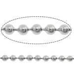 Catena di sfere in acciaio inox, 304 acciaio inox, Ball chain, colore originale, 1.50mm, Lunghezza 100 m, Venduto da lotto