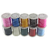 Elastisches Garn, Nylon, mit Kunststoffspule, gemischte Farben, 0.60mm, Länge 100 m, 10PCs/Menge, 10m/PC, verkauft von Menge