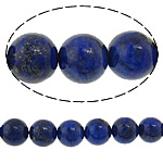 Coirníní lapis lazuli, Babhta, gorm, 10mm, Poll:Thart 1mm, Fad Thart 15 Inse, Thart 37/PC, Thart 37ríomhairí pearsanta/Snáithe, Díolta De réir PC