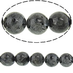 Perles en labradorite, Rond, noire, 12mm, Trou:Environ 1.2mm, Longueur Environ 15 pouce, 10Strandstoron/lot, Environ 32PC/brin, Vendu par lot