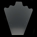 Organisch glas Ketting display, Buste, stardust, duidelijk, 250x190x75mm, 5pC's/Bag, Verkocht door Bag