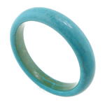 Turquoise sintéiseach Bangle, turquoise gorm, 14mm, 60mm, Fad Thart 7.3 Inse, Díolta De réir PC