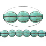 Tyrkysové korálky, Syntetický Turquoise, tyrkysově modré, 10mm, Otvor:Cca 1.5mm, Délka Cca 15.5 inch, 20přediva/Lot, Prodáno By Lot