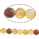 Perles Agates rouges naturelles, agate rouge, Rond, 4mm, Trou:Environ 0.8-1mm, Longueur Environ 15 pouce, 10Strandstoron/lot, Environ 95PC/brin, Vendu par lot