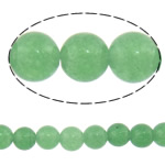 Aventurine χάντρες, Πράσινη Aventurine, Γύρος, φυσικός, πράσινος, 4mm, Μήκος Περίπου 16 inch, 20Σκέλη/Παρτίδα, Περίπου 101PCs/Strand, Sold Με Παρτίδα