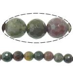 Prirodni indijski ahat perle, Indijski Agate, Krug, Stroj izbrušena, 10mm, Rupa:Približno 1.5mm, Dužina Približno 15 inčni, 10pramenovi/Lot, Približno 39računala/Strand, Prodano By Lot