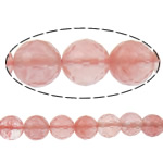 Cherry Quartz Korálek, Kolo, syntetický, 4mm, Otvor:Cca 0.8mm, Délka Cca 15 inch, 10přediva/Lot, Cca 90PC/Strand, Prodáno By Lot