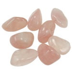 Ædelsten vedhæng Component, Rose Quartz, naturlig, 20-35mm, Solgt af KG