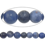 Sodalite Helmet, Pyöreä, luonnollinen, 6mm, Reikä:N. 0.8mm, Pituus N. 15 tuuma, 5säikeet/erä, N. 60PC/Strand, Myymät erä