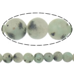 Lotus Jasper Gyöngyök, Kerek, természetes, 4mm, Lyuk:Kb 0.8mm, Hossz Kb 15 inch, 30Strands/Lot, Kb 90PC-k/Strand, Által értékesített Lot