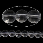 Round Crystal Pärlor, Clear Quartz, Rund, 4mm, Hål:Ca 1.2mm, Längd Ca 15.8 inch, 10Strands/Lot, Ca 100PC/Strand, Säljs av Lot