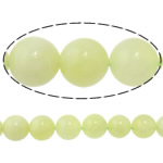 Grânulos de Jade, Jade nova montanha, Roda, 6mm, Buraco:Aprox 1.8mm, comprimento Aprox 15 inchaltura, 10vertentespraia/Lot, Aprox 60PCs/Strand, vendido por Lot