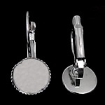 Sárgaréz Kart hátra Component, platina színű bevont, nikkel, ólom és kadmium mentes, 10.50x22x13mm, Belső átmérő:Kb 10mm, 200párok/Bag, Által értékesített Bag