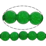 Jade Pärlor, Jade Vit, Rund, slät, grön, 3.50mm, Hål:Ca 0.8mm, Längd Ca 15 inch, 20Strands/Lot, Ca 108PC/Strand, Säljs av Lot