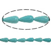 Perles turquoises, turquoise synthétique, larme, bleu turquoise, 13x7mm, Trou:Environ 1.2mm, Longueur Environ 15.5 pouce, 50Strandstoron/lot, Vendu par lot