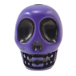 Antique Acrylic Beads Skull opaque Imitation Antique purple Approx 2.8mm Sold By Bag