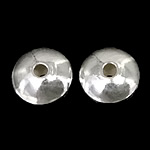 925 sterling ezüst gyöngy, 925 Ezüst, Drum, 4x4x2mm, Lyuk:Kb 1.3mm, 100PC-k/Bag, Által értékesített Bag