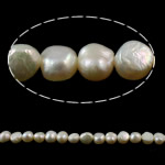 Barokní kultivované sladkovodní perle, Sladkovodní Pearl, Nuggets, přírodní, bílý, 6-7mm, Otvor:Cca 0.8mm, Prodáno za Cca 14.5 inch Strand