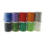 Nylon Koord, met kunststof spoel, gemengde kleuren, 0.80mm, Lengte 100 m, 10pC's/Lot, Verkocht door Lot