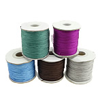 Nylon Koord, met kunststof spoel, gemengde kleuren, 0.80mm, Lengte 100 m, 10pC's/Lot, Verkocht door Lot