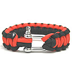 Survival Armbanden, 330 Paracord, zinklegering gesp, handgemaakt, two tone, 23mm, Lengte Ca 9 inch, 5strengen/Bag, Verkocht door Bag