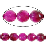 Natural Rose achát gyöngyök, Kerek, sokoldalú, 18mm, Lyuk:Kb 2.2mm, Hossz 16 inch, 5Strands/Lot, Által értékesített Lot