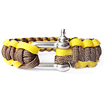 Survival Bracelets 330 Paracord zinc alloy clasp woven two tone 23mm Length 9 Inch Sold By Bag