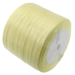 Ruban de satin, Jaune, 6mm, Longueur 230 Yard, 10PC/lot, Vendu par lot