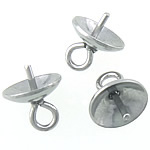 Bail Peg in acciaio inox, 316 acciaio inox, colore originale, 7x5mm, 0.7mm, Foro:Appross. 1.5mm, 500PC/borsa, Venduto da borsa