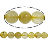 Natuurlijke Quartz sieraden kralen, Rutielkwarts, Ronde, 6mm, Gat:Ca 1mm, Lengte Ca 16 inch, 5strengen/Lot, Ca 57pC's/Strand, Verkocht door Lot